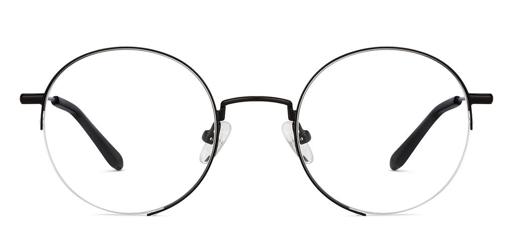 Half Rim Eyeglasses-Frame Round--EG Half Rim Eyeglasses-Frame Round--EG