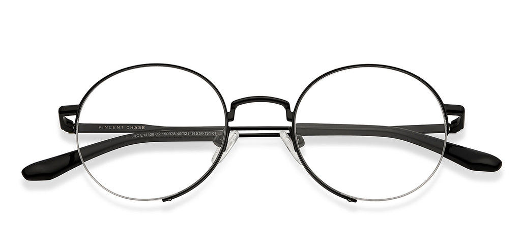 Half Rim Eyeglasses-Frame Round--EG Half Rim Eyeglasses-Frame Round--EG