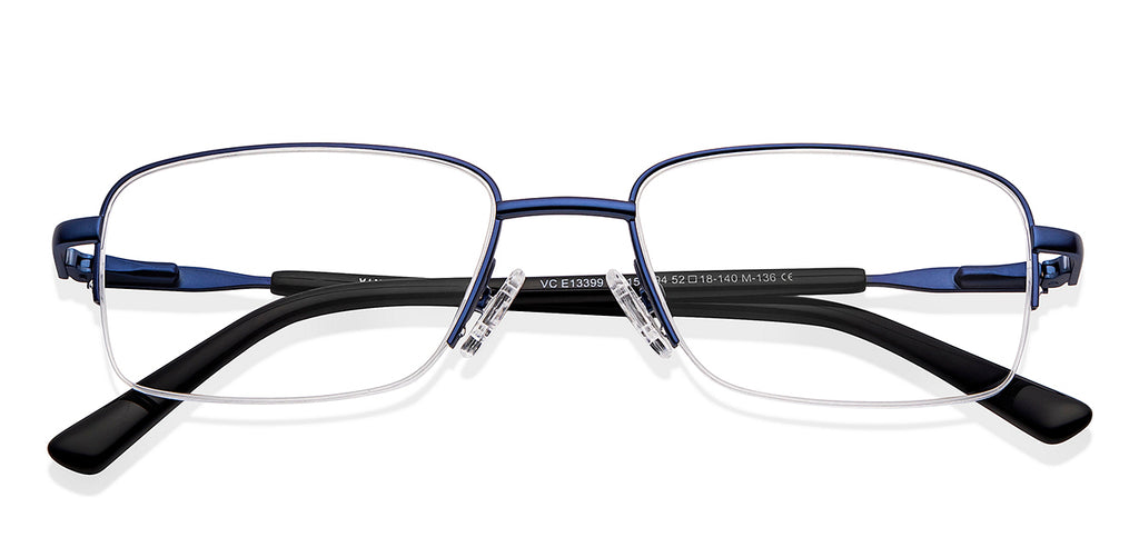 Half Rim Eyeglasses-Frame Rectangle--EG Half Rim Eyeglasses-Frame Rectangle--EG