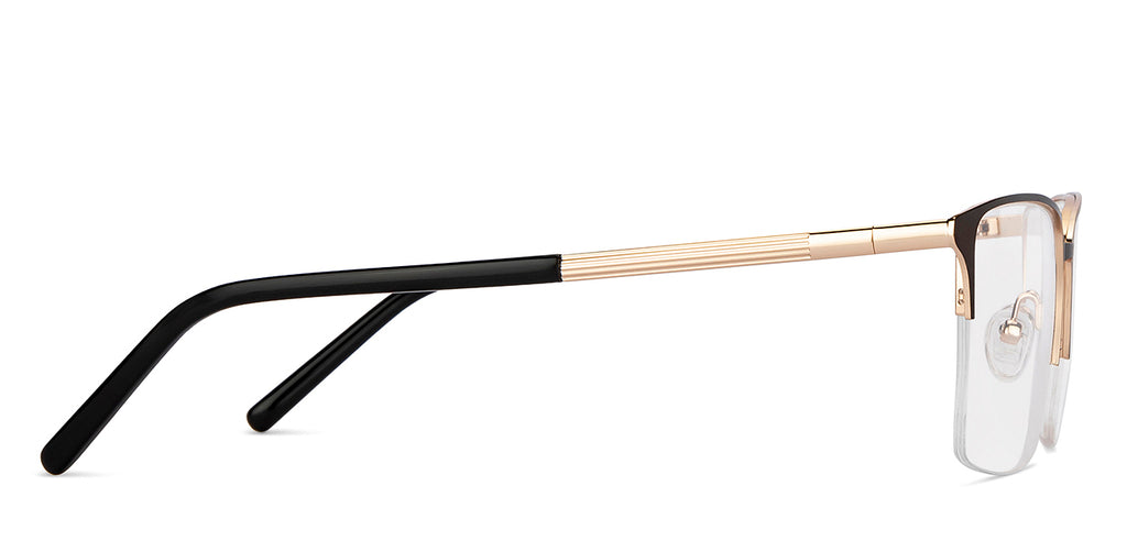 Half Rim Eyeglasses-Frame Rectangle--EG Half Rim Eyeglasses-Frame Rectangle--EG