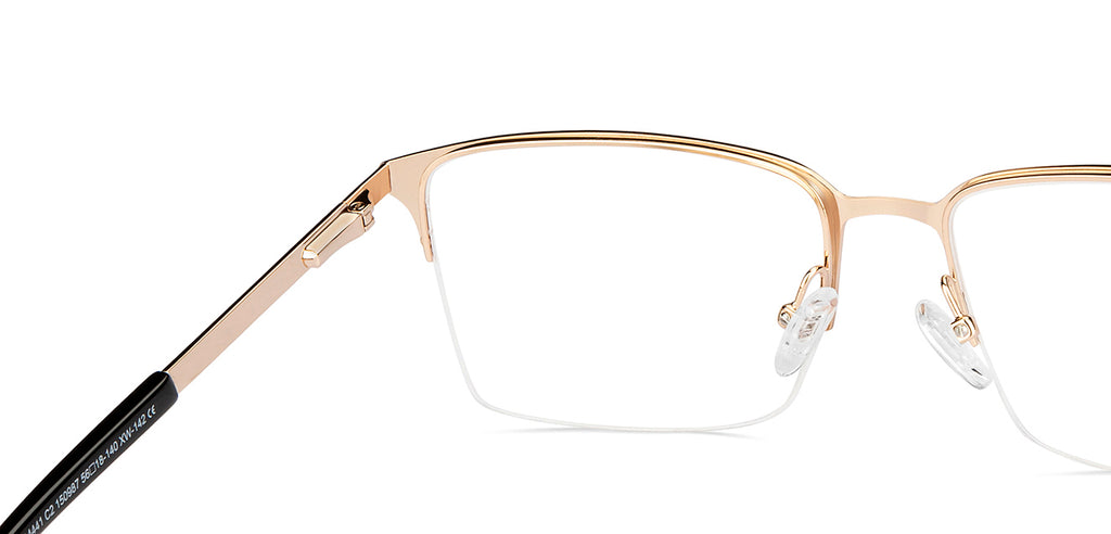 Half Rim Eyeglasses-Frame Rectangle--EG Half Rim Eyeglasses-Frame Rectangle--EG