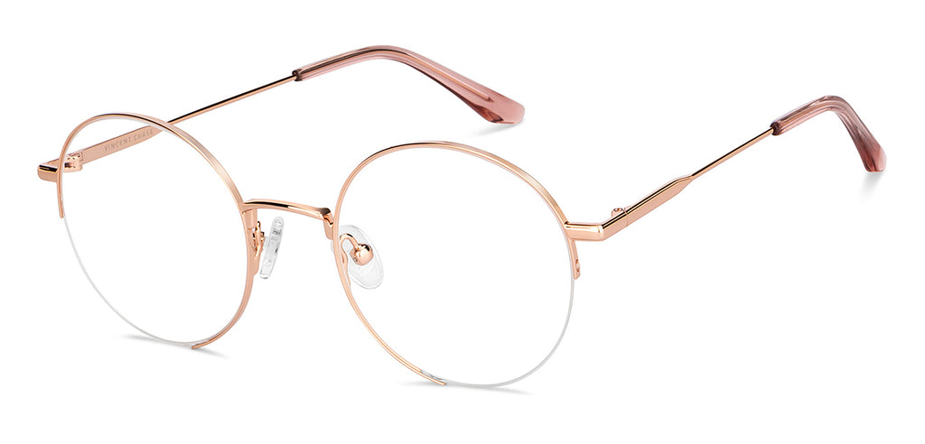 Half Rim Eyeglasses-Frame Round--EG Half Rim Eyeglasses-Frame Round--EG