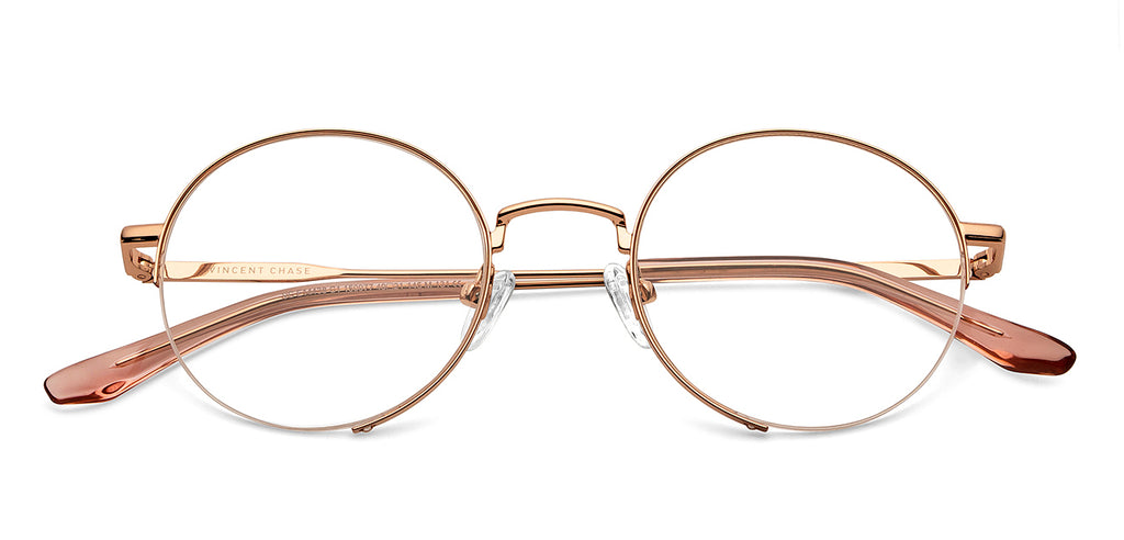 Half Rim Eyeglasses-Frame Round--EG Half Rim Eyeglasses-Frame Round--EG