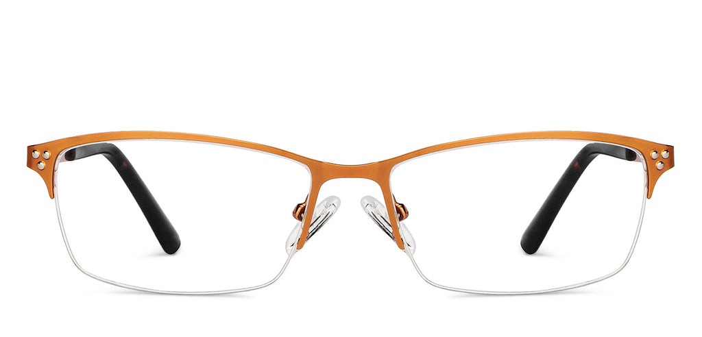Half Rim Eyeglasses-Frame Rectangle--EG Half Rim Eyeglasses-Frame Rectangle--EG