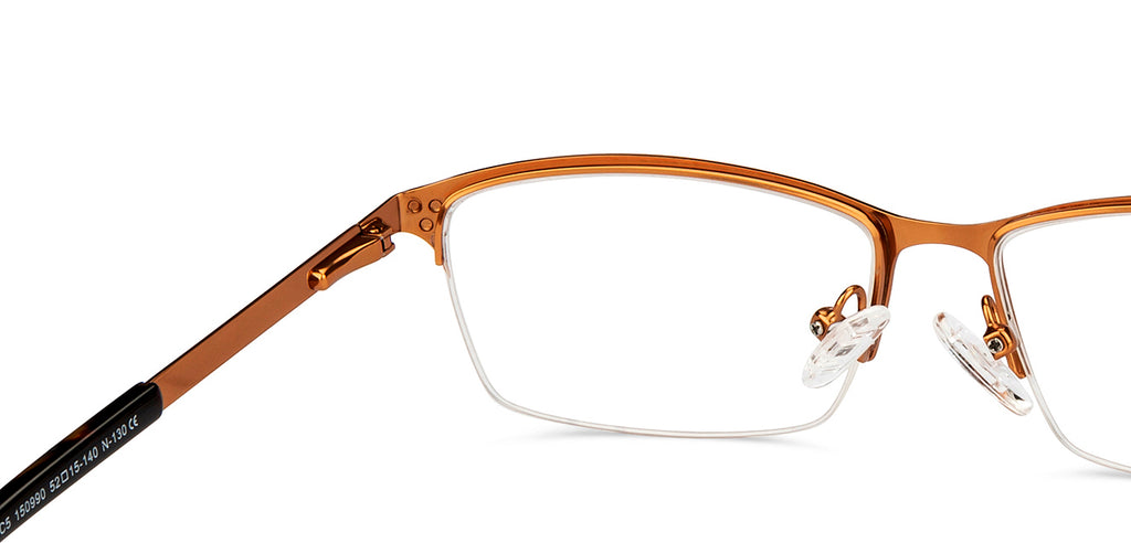 Half Rim Eyeglasses-Frame Rectangle--EG Half Rim Eyeglasses-Frame Rectangle--EG