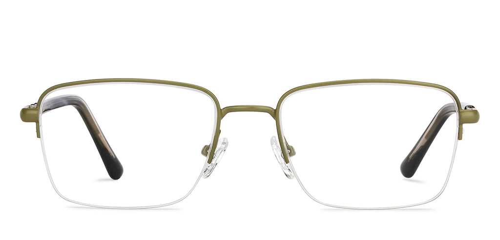 Half Rim Eyeglasses-Frame Rectangle--EG Half Rim Eyeglasses-Frame Rectangle--EG