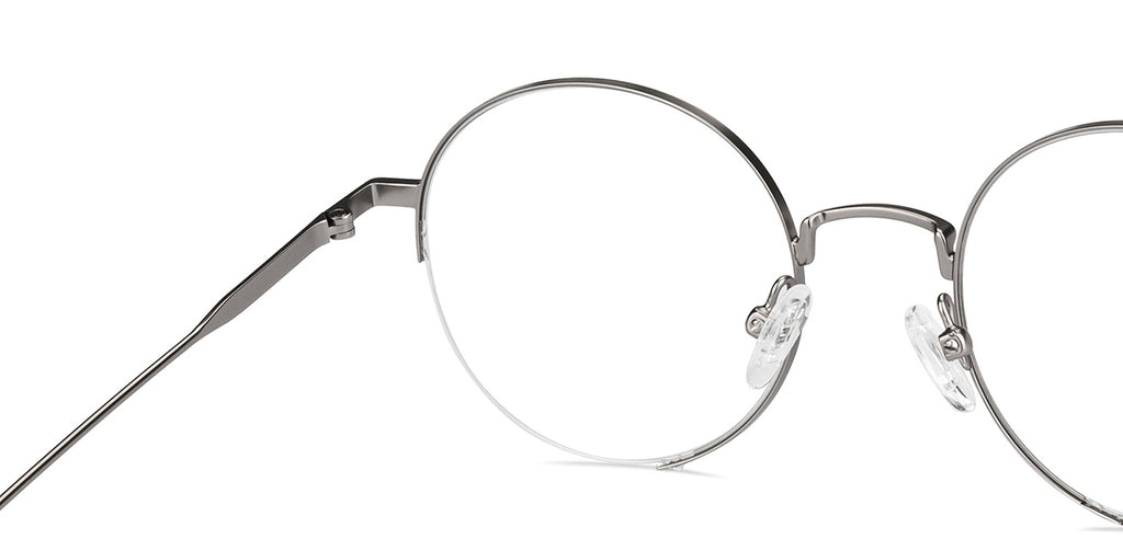 Half Rim Eyeglasses-Frame Round--EG Half Rim Eyeglasses-Frame Round--EG