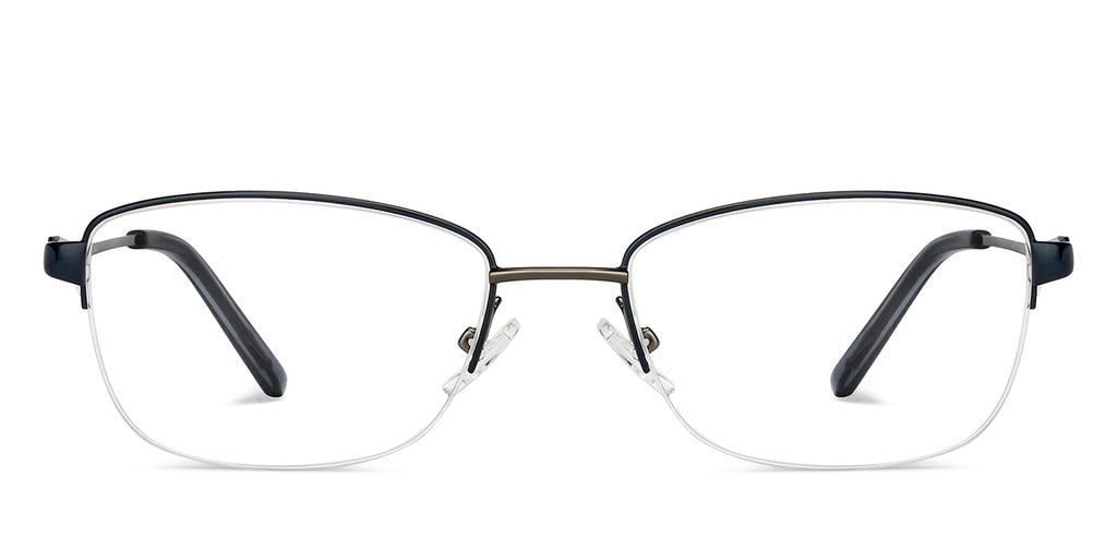 Half Rim Eyeglasses-Frame Cat Eye--EG Half Rim Eyeglasses-Frame Cat Eye--EG
