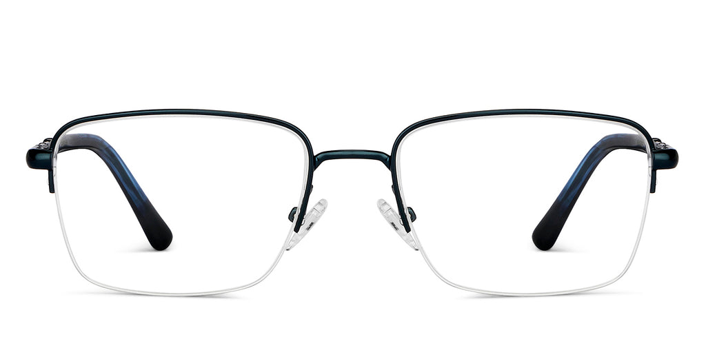 Half Rim Eyeglasses-Frame Rectangle--EG Half Rim Eyeglasses-Frame Rectangle--EG
