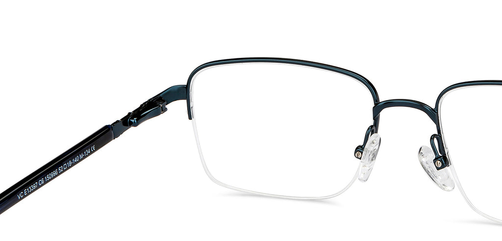 Half Rim Eyeglasses-Frame Rectangle--EG Half Rim Eyeglasses-Frame Rectangle--EG