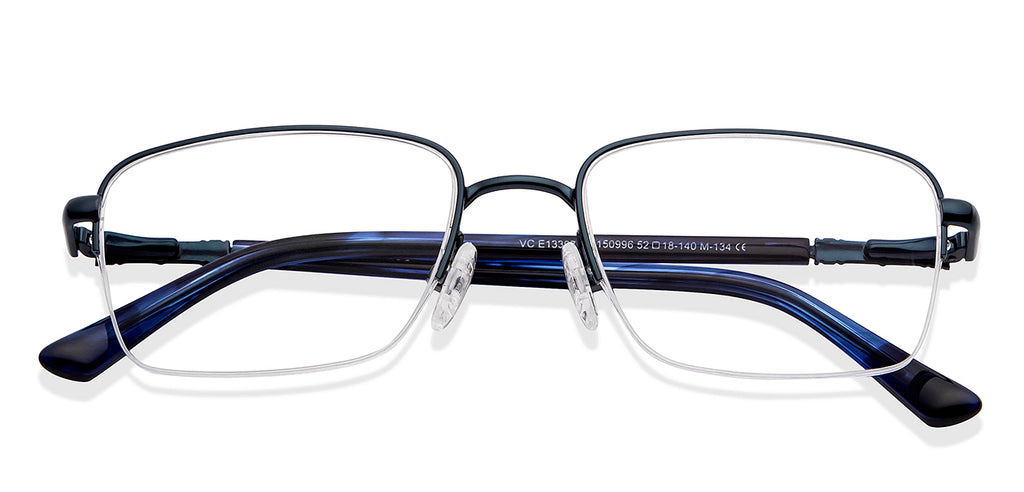 Half Rim Eyeglasses-Frame Rectangle--EG Half Rim Eyeglasses-Frame Rectangle--EG