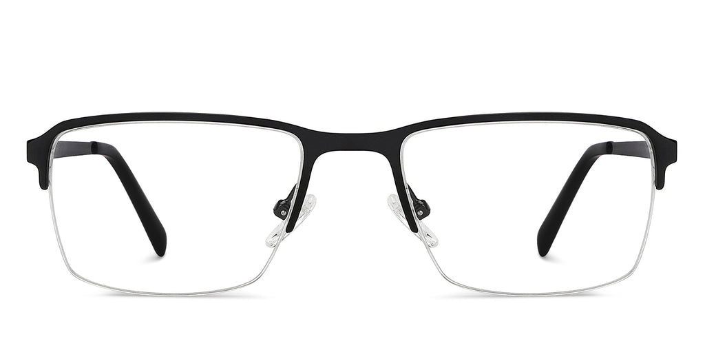 Half Rim Eyeglasses-Frame Rectangle--EG Half Rim Eyeglasses-Frame Rectangle--EG