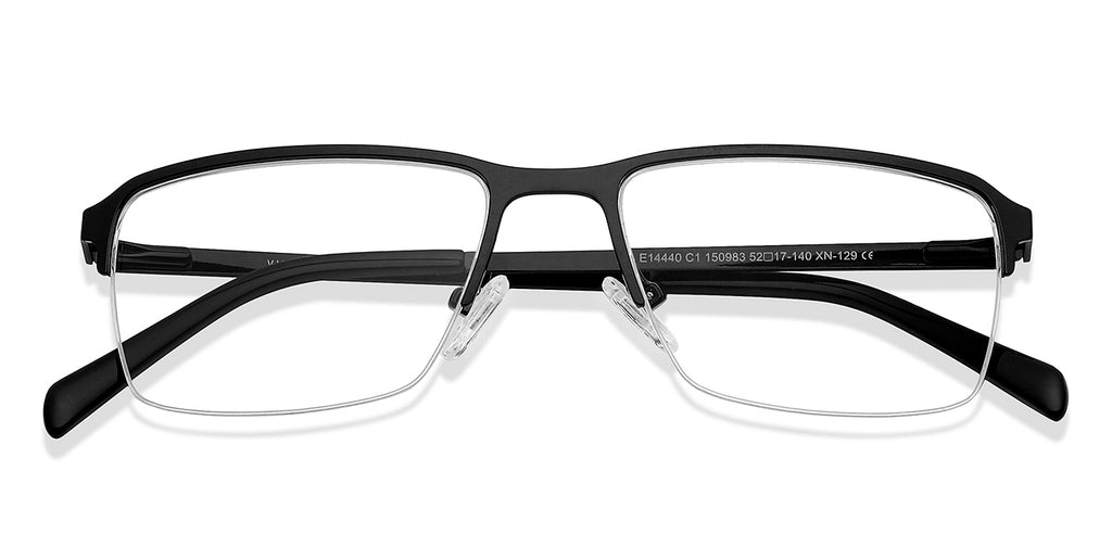 Half Rim Eyeglasses-Frame Rectangle--EG Half Rim Eyeglasses-Frame Rectangle--EG