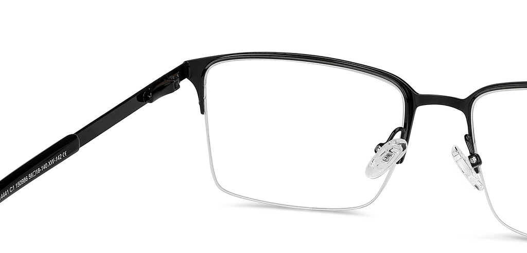 Half Rim Eyeglasses-Frame Rectangle--EG Half Rim Eyeglasses-Frame Rectangle--EG