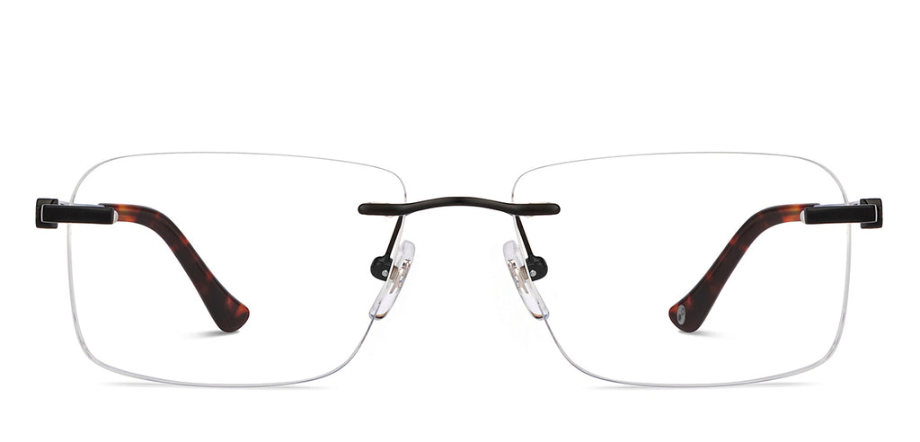 Rimless Eyeglasses-Frame Rectangle--EG Rimless Eyeglasses-Frame Rectangle--EG