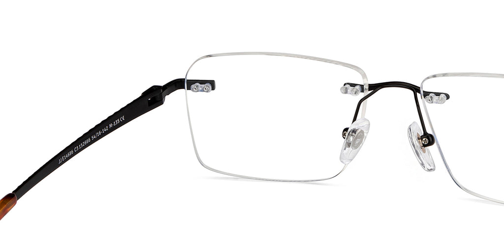 Rimless Eyeglasses-Frame Rectangle--EG Rimless Eyeglasses-Frame Rectangle--EG