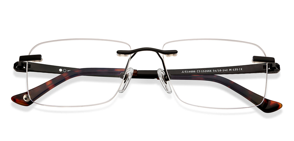 Rimless Eyeglasses-Frame Rectangle--EG Rimless Eyeglasses-Frame Rectangle--EG