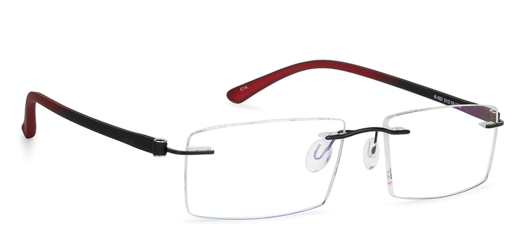 Rimless Eyeglasses-Frame Rectangle--EG Rimless Eyeglasses-Frame Rectangle--EG