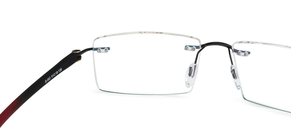 Rimless Eyeglasses-Frame Rectangle--EG Rimless Eyeglasses-Frame Rectangle--EG