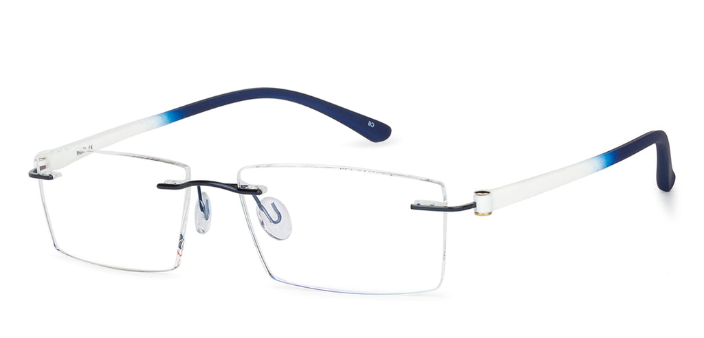 Rimless Eyeglasses-Frame Rectangle--EG Rimless Eyeglasses-Frame Rectangle--EG