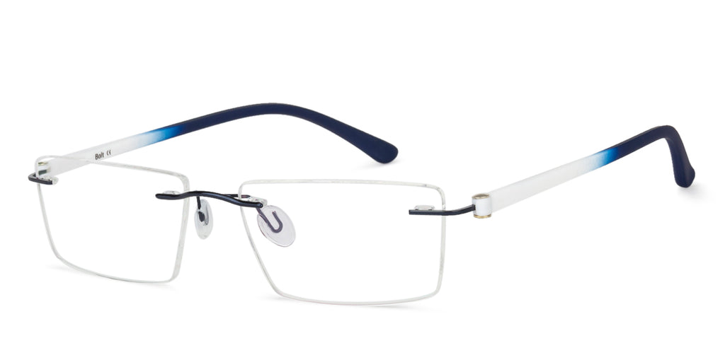 Rimless Eyeglasses-Frame Rectangle--EG Rimless Eyeglasses-Frame Rectangle--EG
