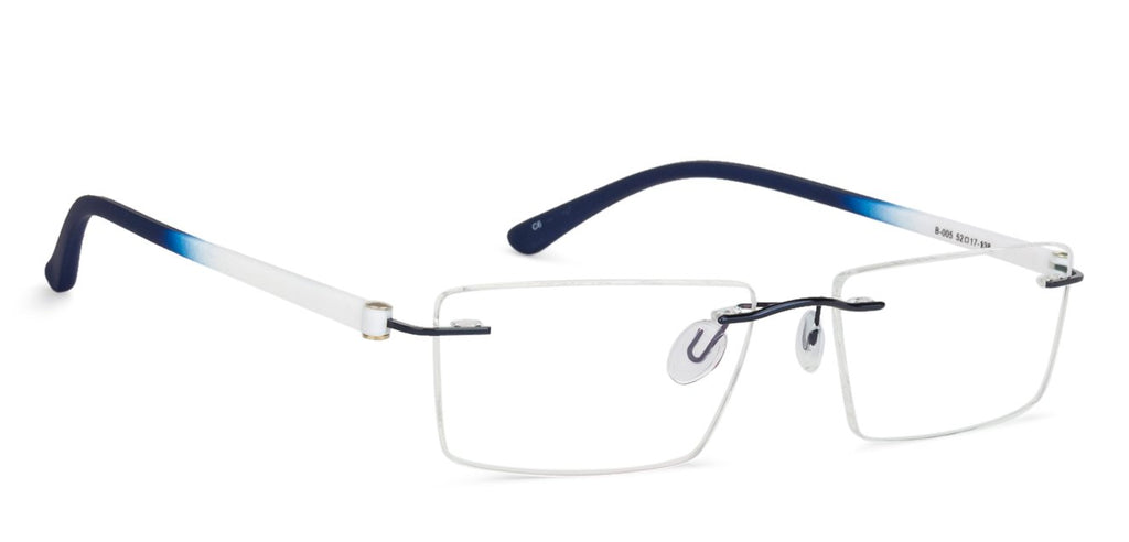 Rimless Eyeglasses-Frame Rectangle--EG Rimless Eyeglasses-Frame Rectangle--EG