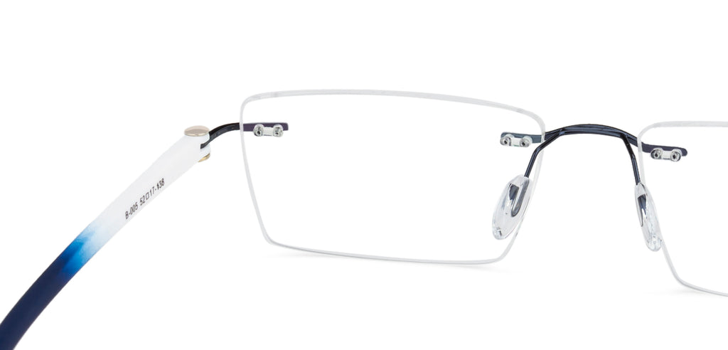 Rimless Eyeglasses-Frame Rectangle--EG Rimless Eyeglasses-Frame Rectangle--EG