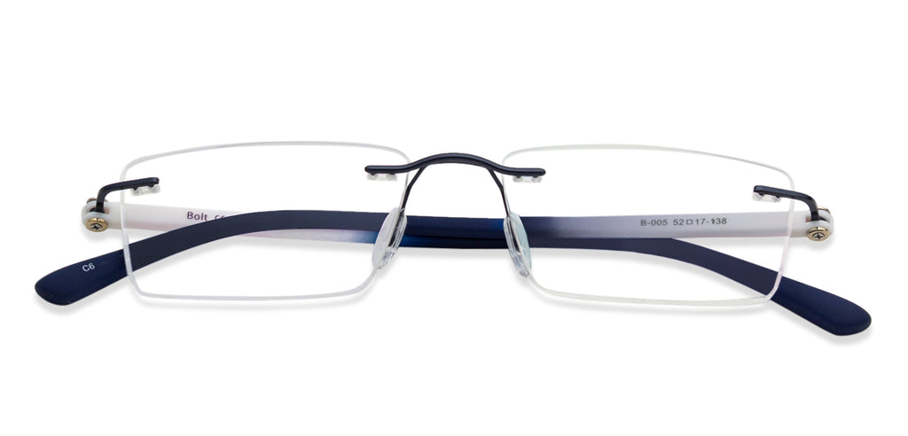 Rimless Eyeglasses-Frame Rectangle--EG Rimless Eyeglasses-Frame Rectangle--EG