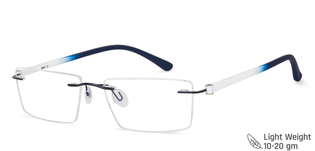 Rimless Eyeglasses-Frame Rectangle--EG Rimless Eyeglasses-Frame Rectangle--EG