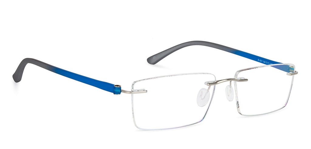 Rimless Eyeglasses-Frame Rectangle--EG Rimless Eyeglasses-Frame Rectangle--EG