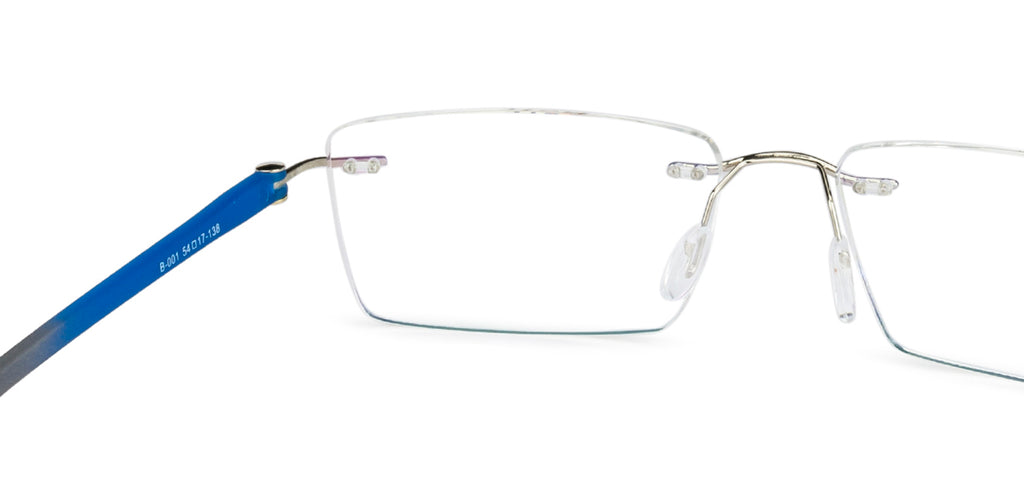 Rimless Eyeglasses-Frame Rectangle--EG Rimless Eyeglasses-Frame Rectangle--EG