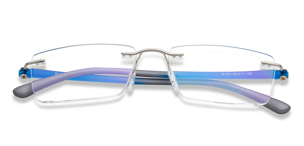 Rimless Eyeglasses-Frame Rectangle--EG Rimless Eyeglasses-Frame Rectangle--EG