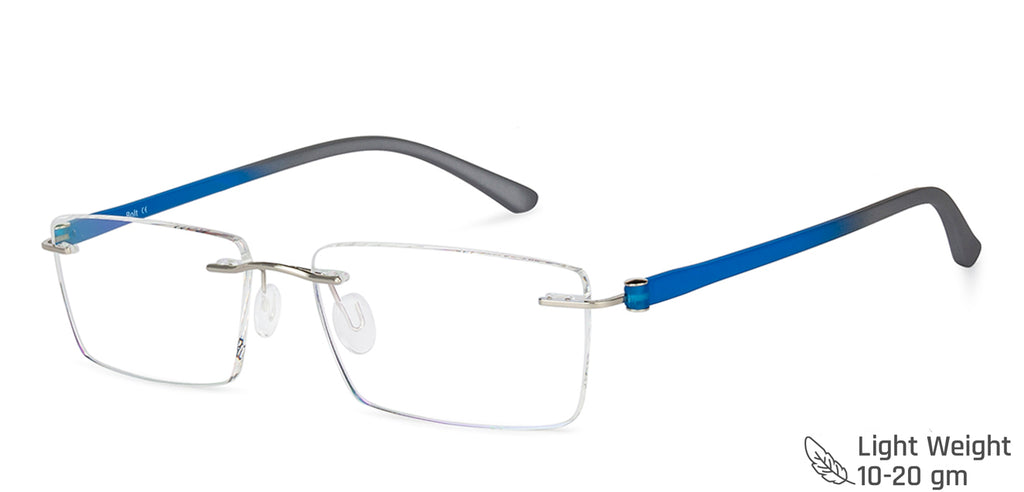 Rimless Eyeglasses-Frame Rectangle--EG Rimless Eyeglasses-Frame Rectangle--EG