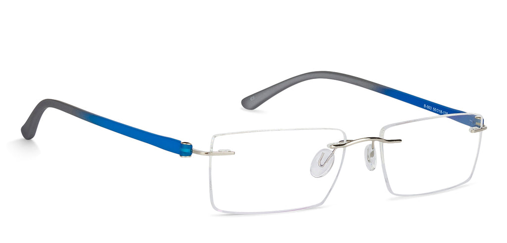 Rimless Eyeglasses-Frame Rectangle--EG Rimless Eyeglasses-Frame Rectangle--EG