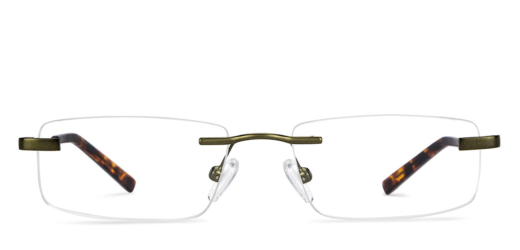 Rimless Eyeglasses-Frame Rectangle--EG Rimless Eyeglasses-Frame Rectangle--EG