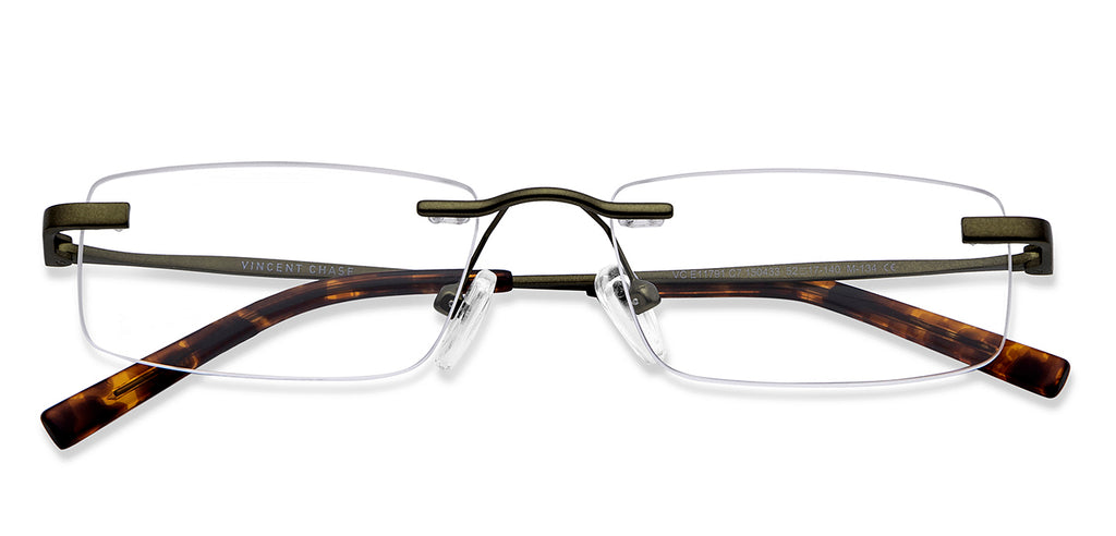 Rimless Eyeglasses-Frame Rectangle--EG Rimless Eyeglasses-Frame Rectangle--EG