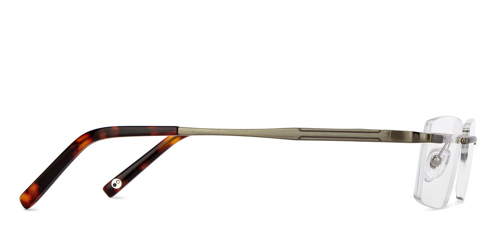 Rimless Eyeglasses-Frame Rectangle--EG Rimless Eyeglasses-Frame Rectangle--EG