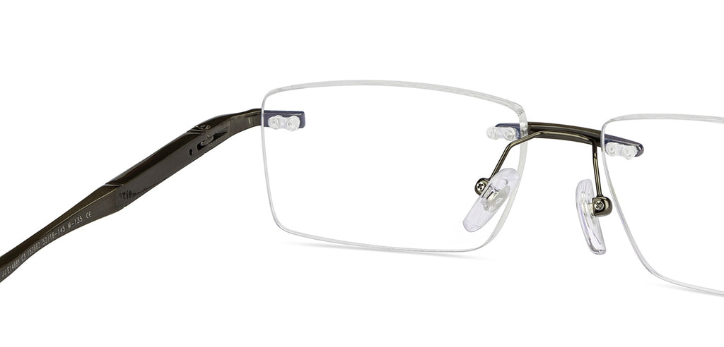 Rimless Eyeglasses-Frame Rectangle--EG Rimless Eyeglasses-Frame Rectangle--EG