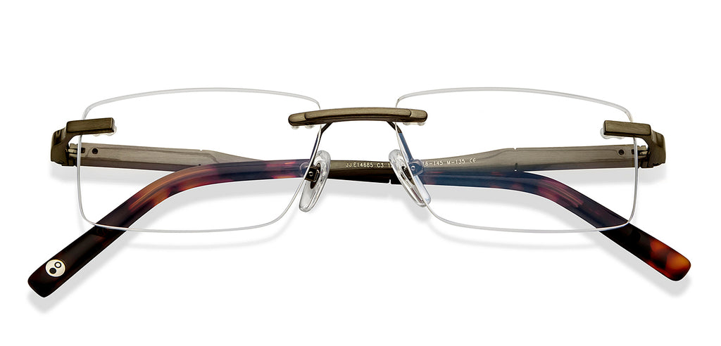 Rimless Eyeglasses-Frame Rectangle--EG Rimless Eyeglasses-Frame Rectangle--EG