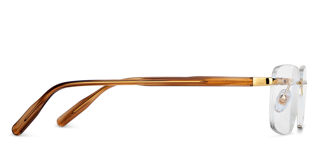 Rimless Eyeglasses-Frame Rectangle--EG Rimless Eyeglasses-Frame Rectangle--EG