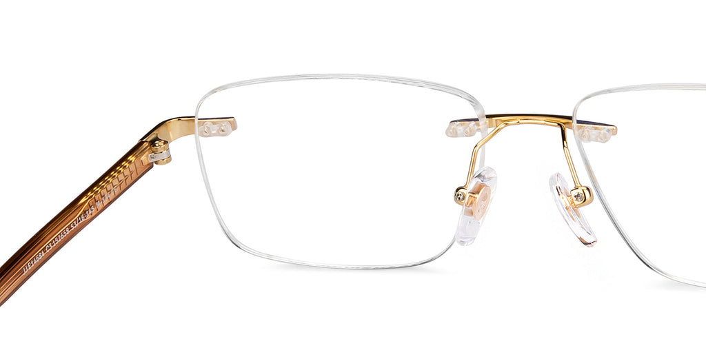 Rimless Eyeglasses-Frame Rectangle--EG Rimless Eyeglasses-Frame Rectangle--EG