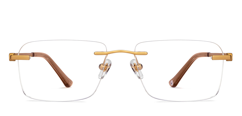 Rimless Eyeglasses-Frame Rectangle--EG Rimless Eyeglasses-Frame Rectangle--EG