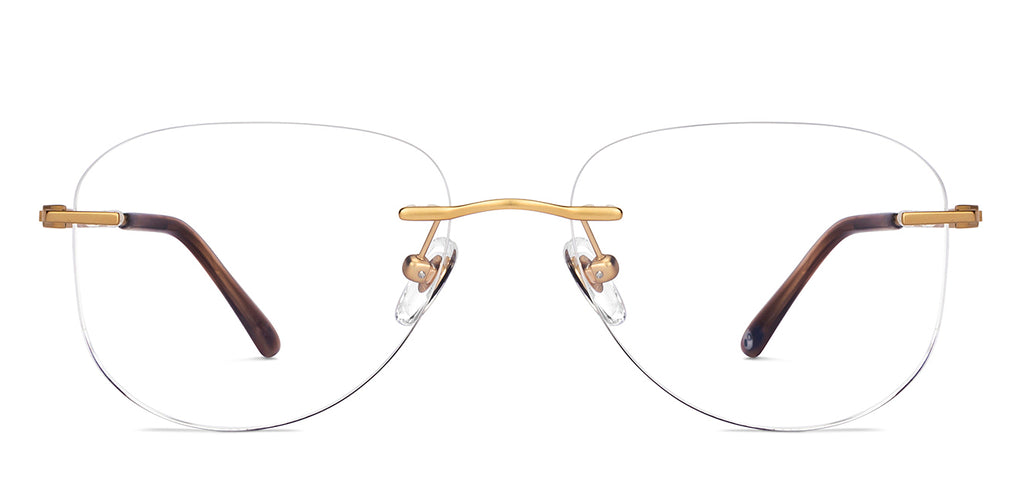 Rimless Eyeglasses-Frame Rectangle--EG Rimless Eyeglasses-Frame Rectangle--EG