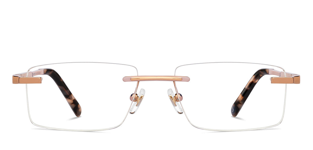 Rimless Eyeglasses-Frame Rectangle--EG Rimless Eyeglasses-Frame Rectangle--EG