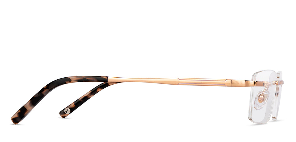 Rimless Eyeglasses-Frame Rectangle--EG Rimless Eyeglasses-Frame Rectangle--EG