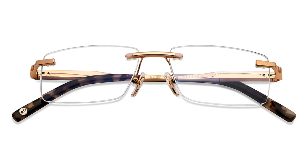 Rimless Eyeglasses-Frame Rectangle--EG Rimless Eyeglasses-Frame Rectangle--EG