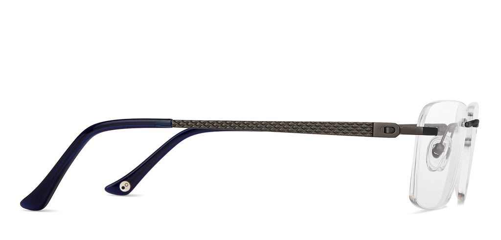 Rimless Eyeglasses-Frame Rectangle--EG Rimless Eyeglasses-Frame Rectangle--EG