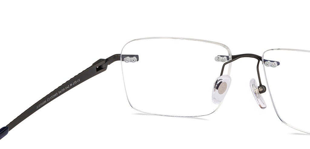 Rimless Eyeglasses-Frame Rectangle--EG Rimless Eyeglasses-Frame Rectangle--EG