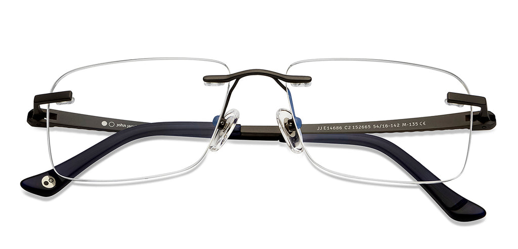 Rimless Eyeglasses-Frame Rectangle--EG Rimless Eyeglasses-Frame Rectangle--EG