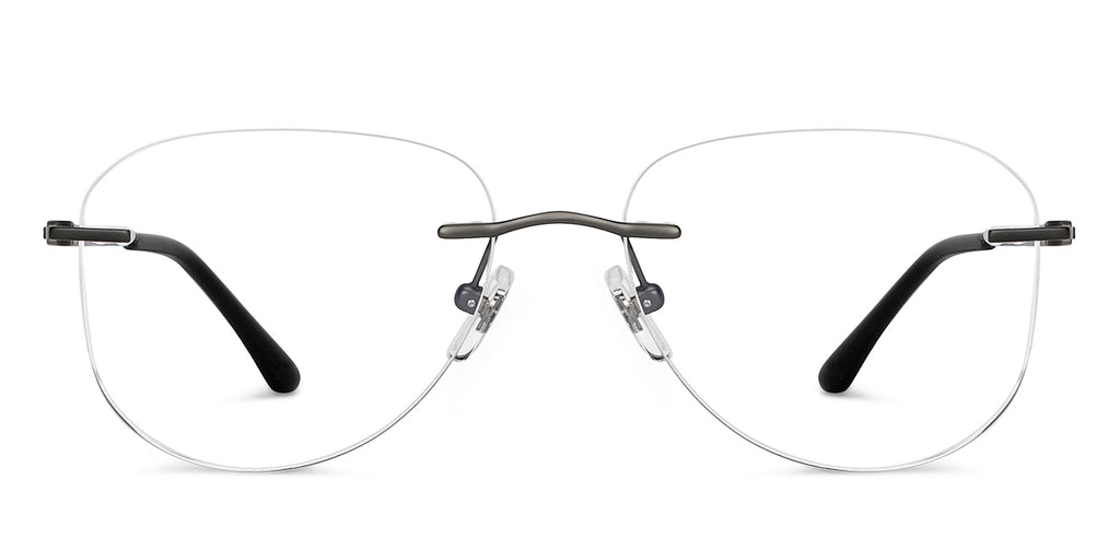 Rimless Eyeglasses-Frame Rectangle--EG Rimless Eyeglasses-Frame Rectangle--EG